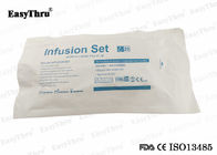Pratico set di infusione monouso in PVC con regolatore di flusso 20 gocce per 1 ml