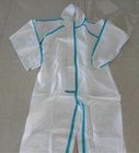 Costume medico pratico impermeabile, multiscene, completo usa e getta bianco.