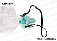 Maschera di ossigeno monouso in PVC trasparente con sacchetto respiratorio a serbatoio