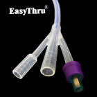 400 mm di lunghezza Catetere di silicone Foley per drenaggio delle urine con Tiemann Open Round Tip 2 Way 3 Way Ureteral